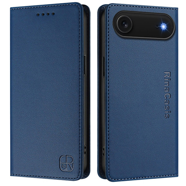 RINACASIS iPhone Air Plånboksfodral RC01 RFID - Mörkblå Blå