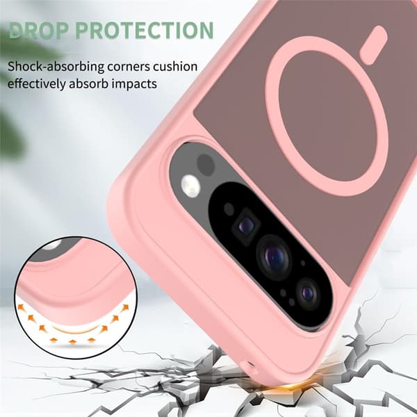Mobilskal till Google Pixel 10 Pro XL MagSafe Skin Touch - Rosa Rosa