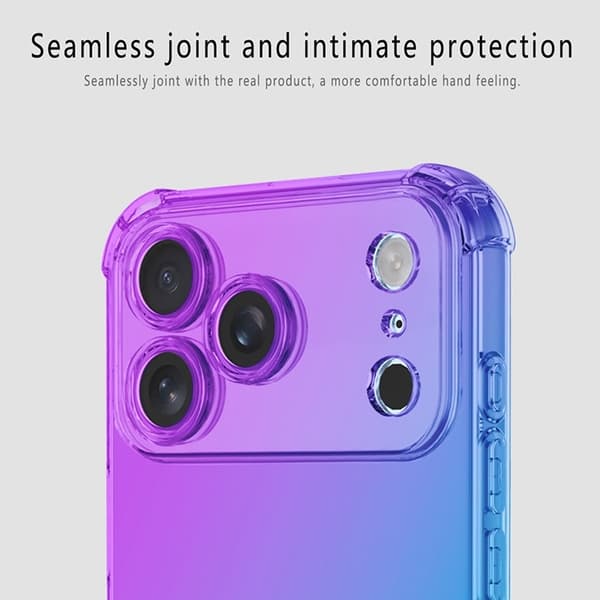 Mobilskal till iPhone 17 Pro Max Gradient Color TPU - Rosa/Grön Grön