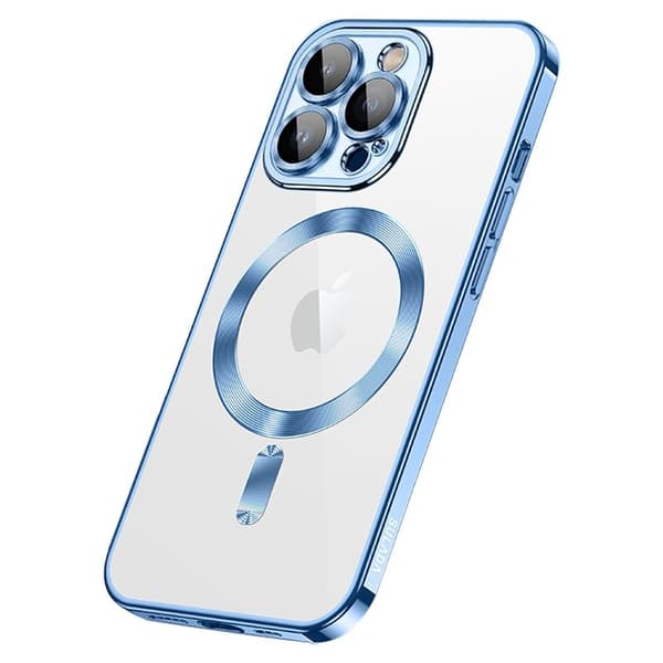 SULADA iPhone 15 Pro Max Skal Tempererat Glas + TPU - Blå