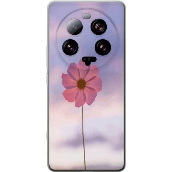 Telefontaske til Xiaomi 13 Ultra med lyserød blomst