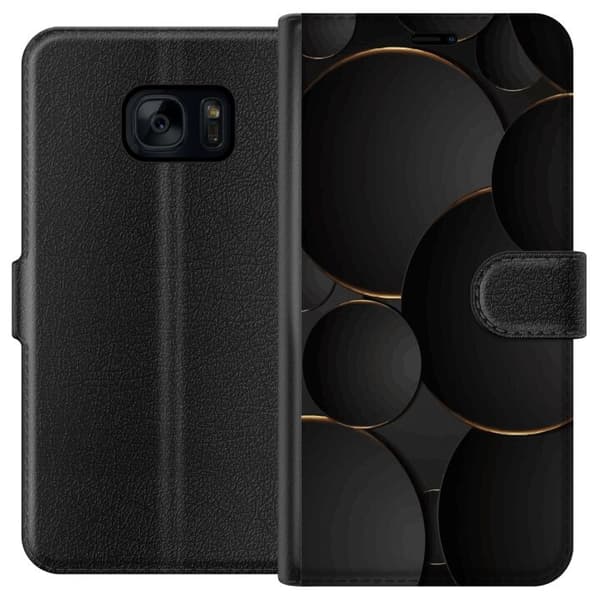 Plånboksfodral till Samsung Galaxy S7 med Lyxig Cirklar
