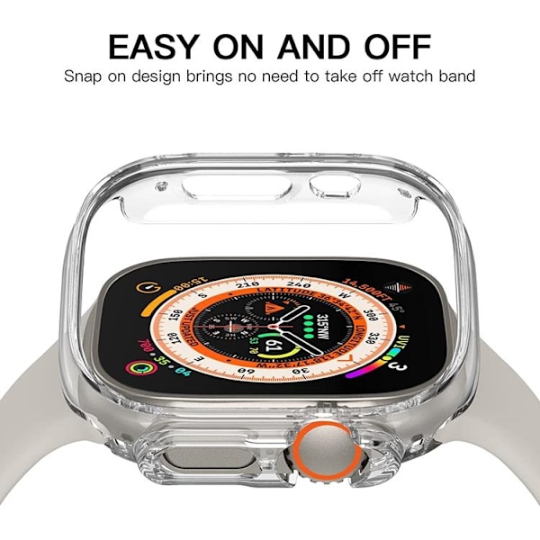 Apple Watch Ultra (49mm) Skal Shockproof - Clear
