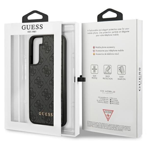 Guess Galaxy S23 Skal 4G Metal Gold Logo - Harmaa Grå