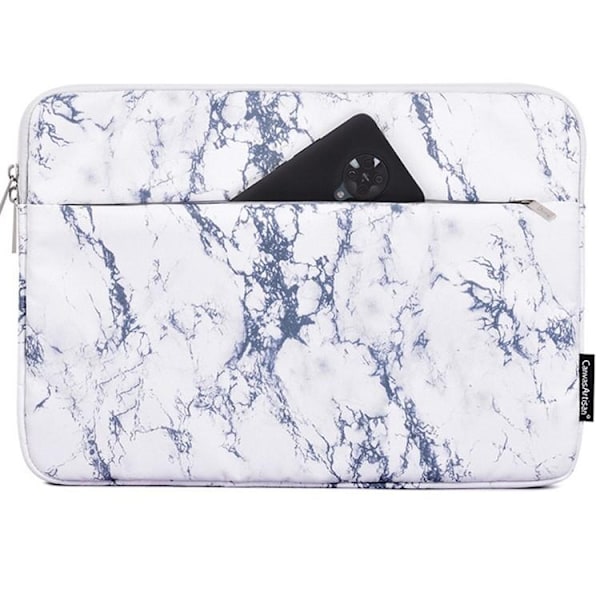 CANVASARTISAN Datorfodral 15" Marble H32-11 - Vit