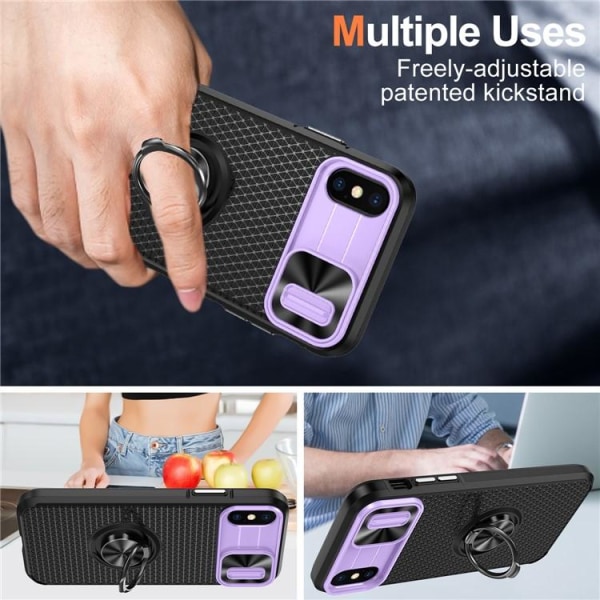iPhone X/XS Mobilskal Ringhållare Kickstand - Lila