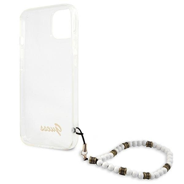 Guess White Pearl Skal iPhone 13 - Transparent Transparent