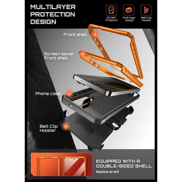 SupCase Mobilskal För Galaxy S26 Ultra Magsafe Unicorn Beetle Pro Orange