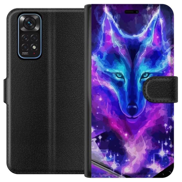 Plånboksfodral till Xiaomi Redmi Note 11 med Neon Varg