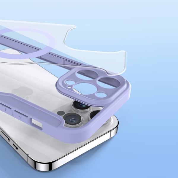 Dux Ducis iPhone 14 Pro Plånboksfodral Magsafe Skin X Pro - Lila