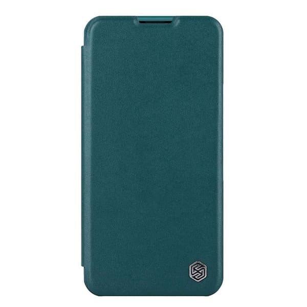 Nillkin iPhone 14 Plus Lompakkokotelo Qin Pro Nahka Plain - Exuberant Vihreä Grön