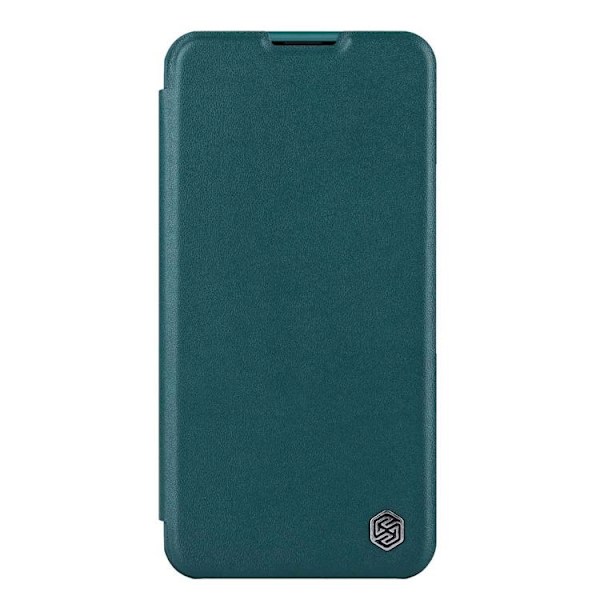 Nillkin iPhone 14 Plus Pungetui Qin Pro Læder Plain - Exuberant Grøn Grön