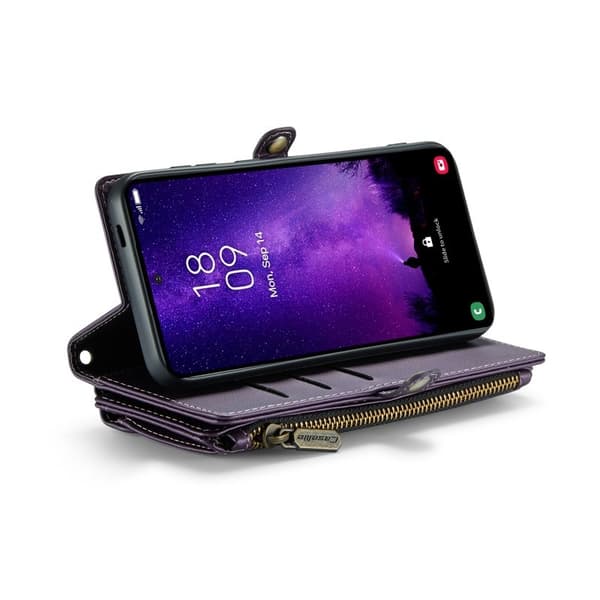 CASEME Plånboksfodral Konstläder för Samsung Galaxy S24 FE - Lila