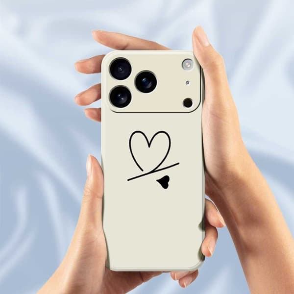 Mobilskal till iPhone 17 Pro Max Love Pattern Printing Straight - Lila Lila