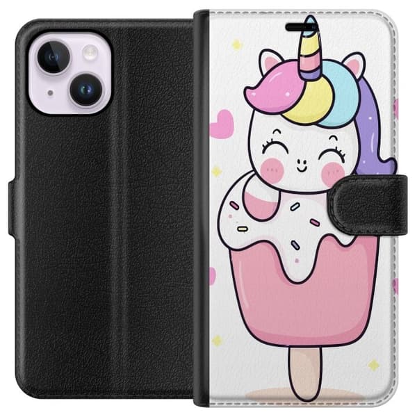 Pung Taske til Apple iPhone 14 Plus med Happy Unicorn