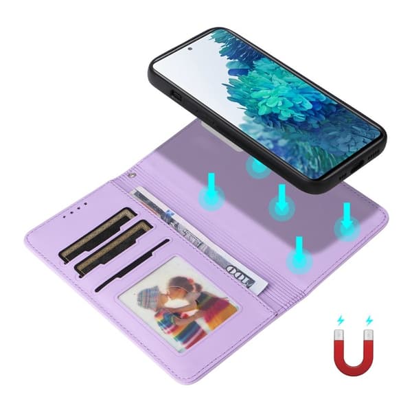 BETOPNICE Samsung Galaxy S20 FE Plånboksfodral Konstläder - Lila