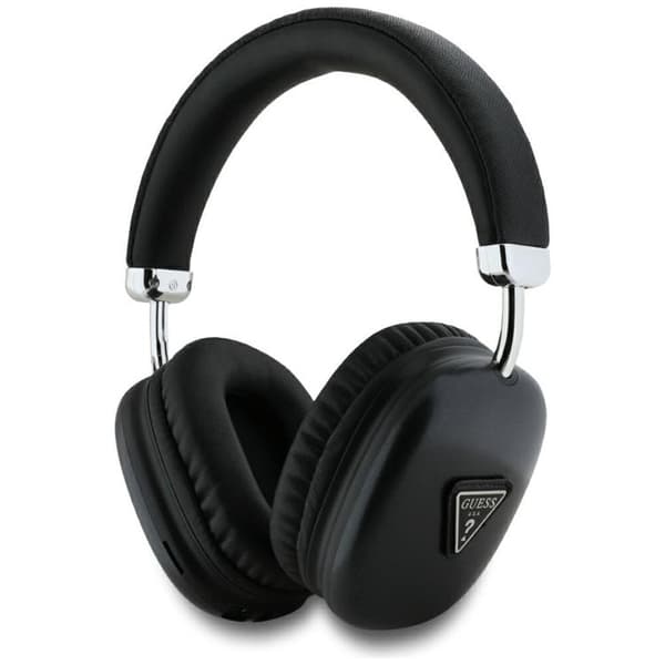 Guess Over-Ear Hörlurar Bluetooth 5.3 Metallic Triangle Logo Svart