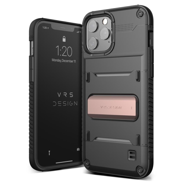 VRS DESIGN Damda QuickStand iPhone 12 Pro Max Cover - Sort Bronze Black
