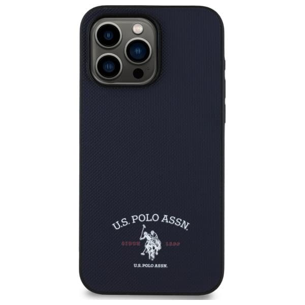 US Polo Mobilskal till iPhone 15 Pro Max Printed DH Logo - Marinblå