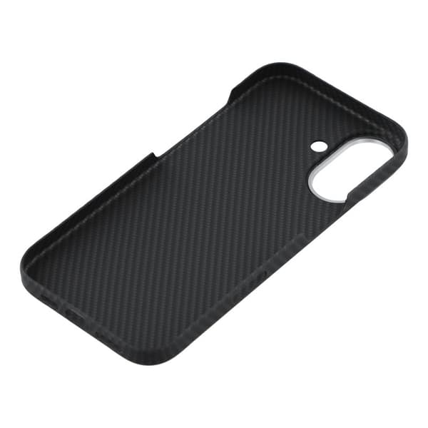 X-LEVEL Mobilskal till iPhone 17 Kolfiber Textur Hård PC Svart