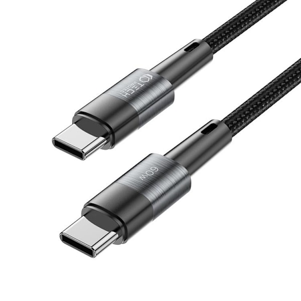Tech-Protect USB-C till USB-C kabel Ultraboost 2m - Grå Grå