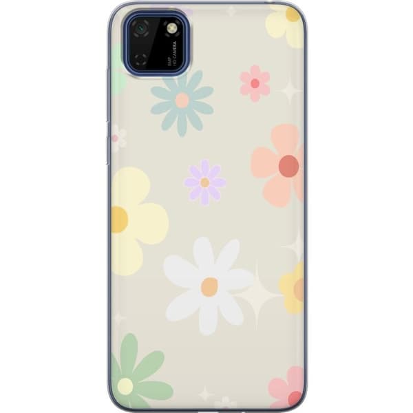 Mobilskal till Huawei Y5p med fejdande blommor