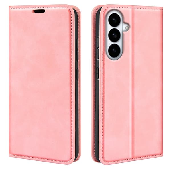 Plånboksfodral för Samsung Galaxy S26 Plus Konstläder - Rosa