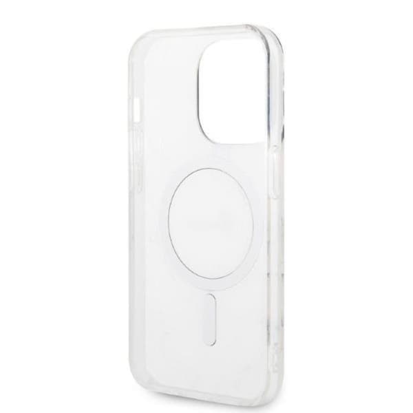 GUESS iPhone 14 Pro Max Magsafe Skal Marble + Trådlös Laddare - Black
