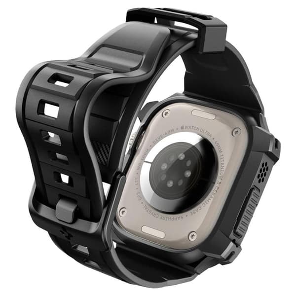 Spigen Apple Watch Ultra (49mm) Rem Rugged Armor Pro - Sort Svart