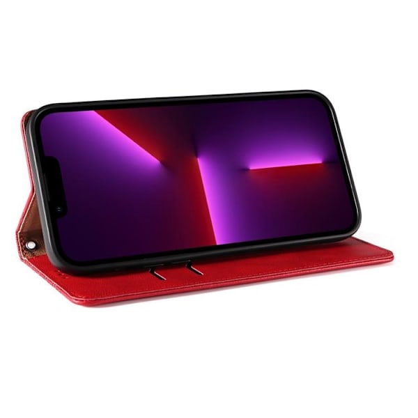 Galaxy S23 Plus Plånboksfodral Magnet Strap - Röd