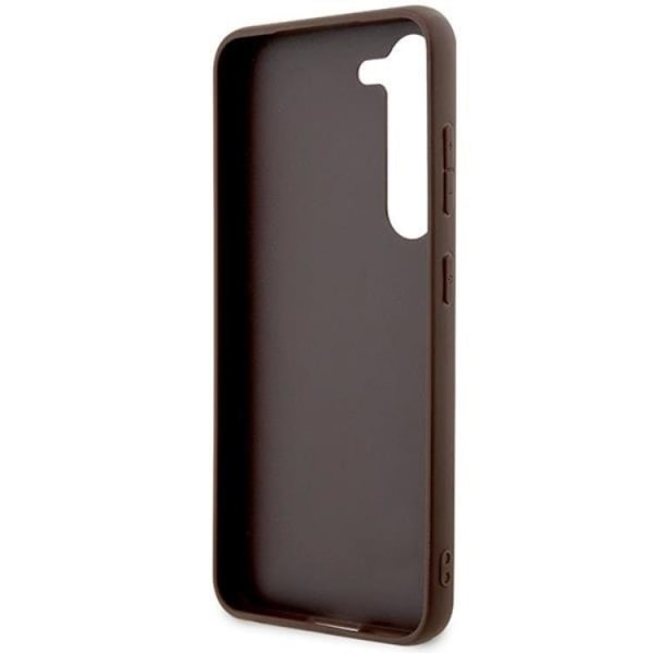 Guess Galaxy S24 Plus Mobilskal Metall Guld Logo - Brun
