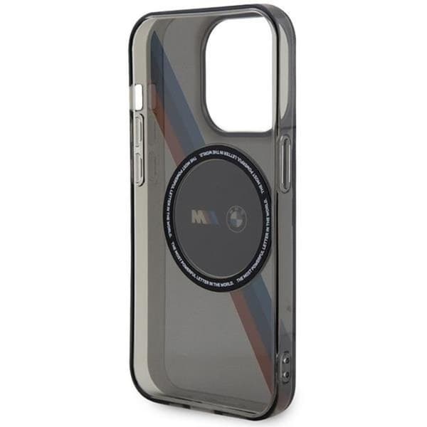 BMW Mobilskal till iPhone 14 Pro Max Magsafe Tricolor Stripes - Grå Grå