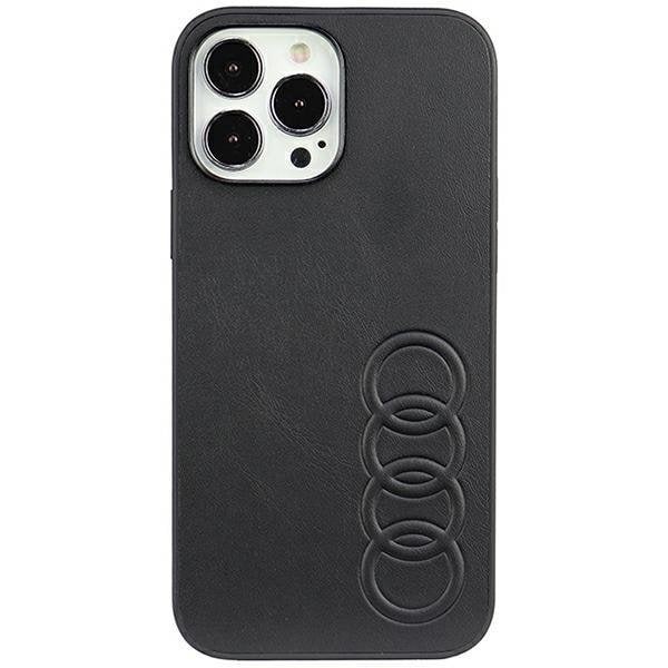 Audi iPhone 13 Pro Max Mobilskal Synthetic Läder - Svart Svart