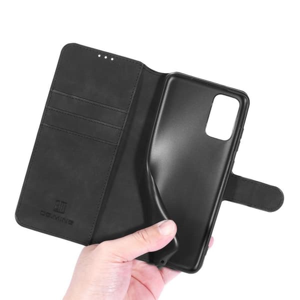 DG.MING Retro Plånboksfodral Konstläder för Samsung Galaxy A32 5G - Svart