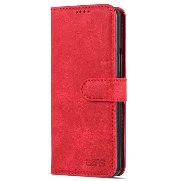 AZNS Samsung Galaxy Z Fold6 5G Plånboksfodral Konstläder - Röd