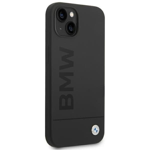 BMW iPhone 14 Plus Skal Magsafe Silicone Signature Logo - Sort Black