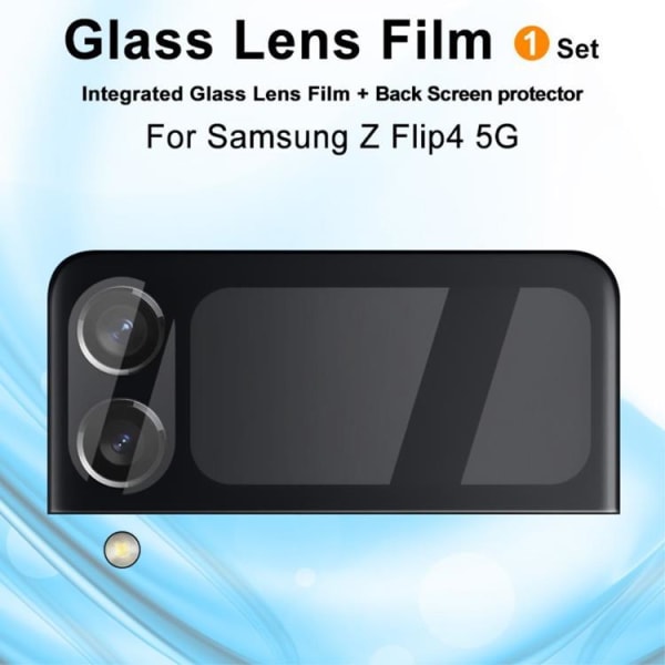 [1-PACK] Galaxy Z Flip 4 Kameralinsskydd i Härdat glas HD - Clea