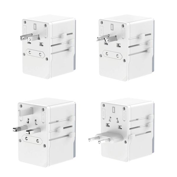 Dudao Reseadapter 65W 2x USB-C 2x USB-A A65Pro - Vit Vit