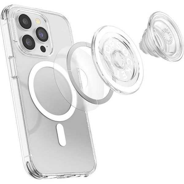 POPSOCKETS PopGrip för Magsafe - Clear Svart