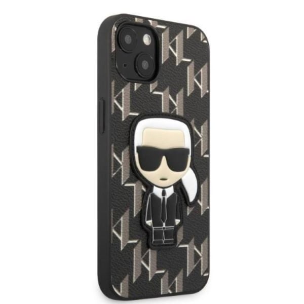 Karl Lagerfeld iPhone 13 mini Skal Monogram Ikonik Patch - Musta