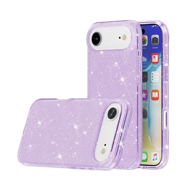 Mobilskal till iPhone Air Glittrande Puderglitter - Lila Lila