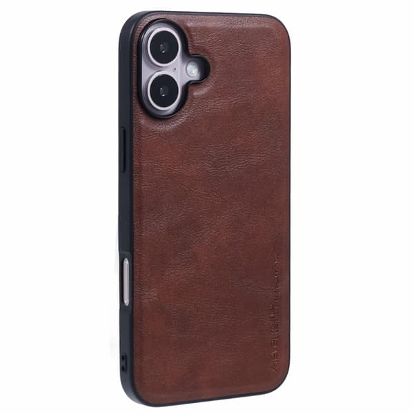 X-LEVEL Bojue-3 Mobilskal till iPhone 16 Plus Hybrid Skydd Brun