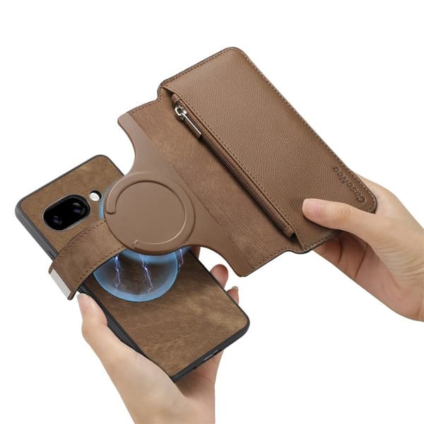 CASENEO Google Pixel 9a Plånboksfodral MW-02 Konstläder - Brun