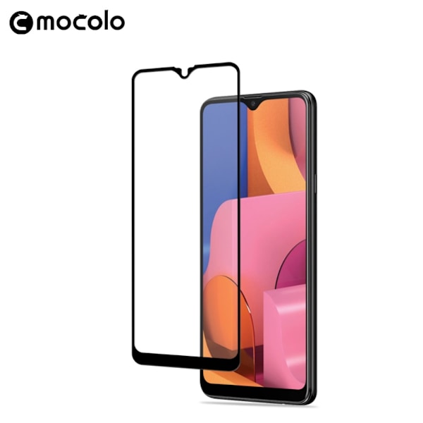 MOCOLO Härdat Glas Skärmskydd Samsung Galaxy A20s - Svart Svart