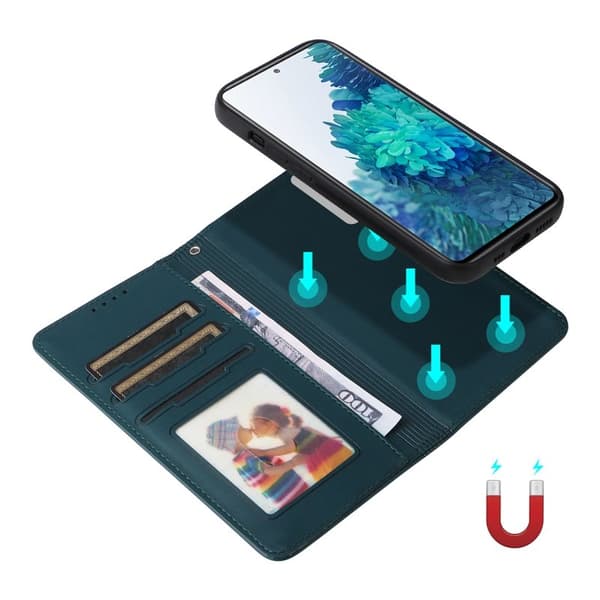 BETOPNICE Samsung Galaxy S20 FE Plånboksfodral Konstläder - Blå