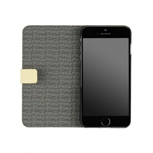 Coca-Cola Booklet till Apple iPhone 6(S) Plus - Old 5 Cents Mönster