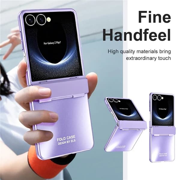 Mobilskal till Galaxy Z Flip7 Electroplating - Lila Lila