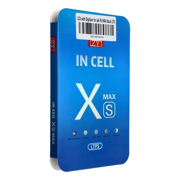 iPhone Xs Max Visa pekskärm ZY LTPS Svart