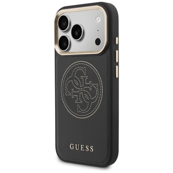 Guess Mobilskal För iPhone 17 Pro MagSafe Perforated 4G - Svart