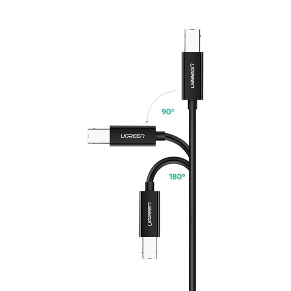 Ugreen USB-C 2.0 til USB-B kabel 1m - Sort